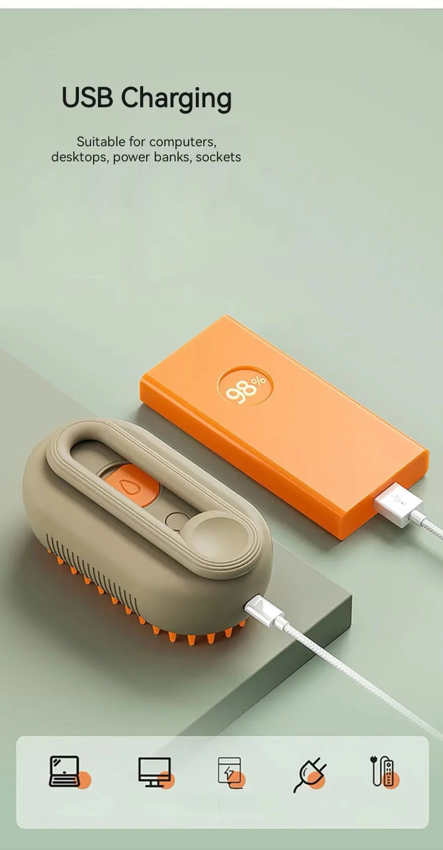 PuffPaws Steam Brush